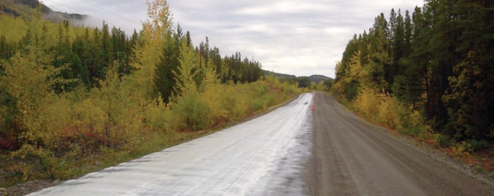 Topical Unpaved Road Stabilization Dease Lake, British Columbia