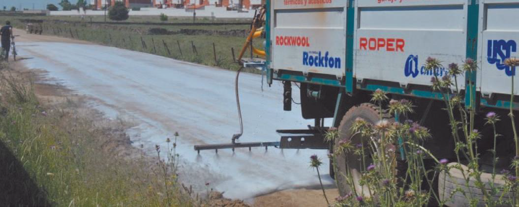 T-PRO® Polymer Soil Stabilization Reduces Dust on Municipal Roads in Spain